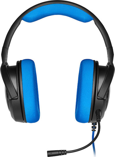 Corsair HS35 Over Ear Gaming Headset with Connection 3.5mm Blue