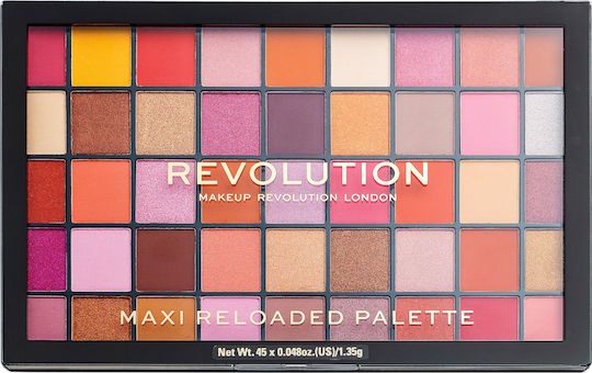 Revolution Beauty Maxi Reloaded Παλέτα με Σκιές Ματιών σε Στερεή Μορφή Big Big Love