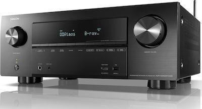 Denon AVR-X2600H DAB Радиоусилвател Home Cinema 4K 7.2 Канала 95W/8Ω 125W/6Ω с HDR и Dolby Atmos Черен