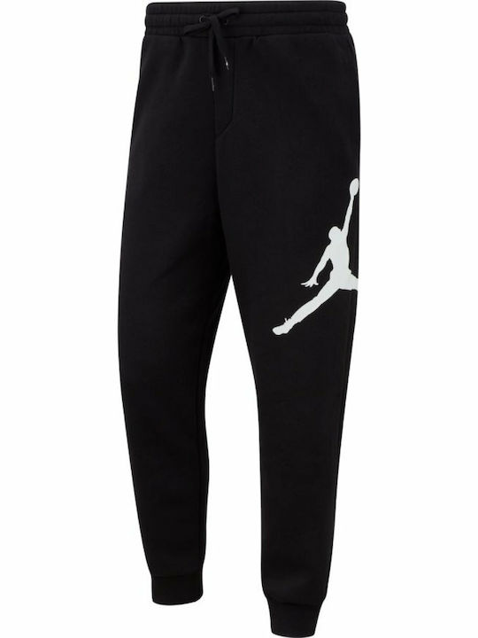Jumpman Logo Παντελόνι Φόρμας με Λάστιχο Μαύρο