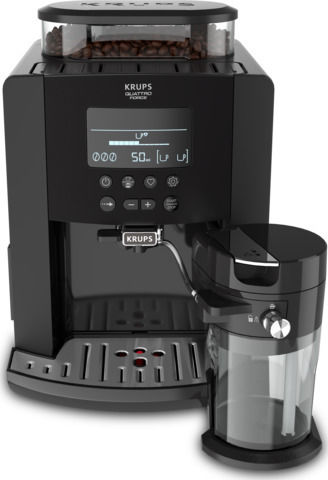 Krups Arabica Latte 1450W Налягане 15бар за капучино с мелачка Черна