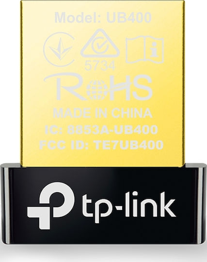 TP-LINK UB400 v1 USB Bluetooth 4.0 Адаптер с Обхват 10м Черен