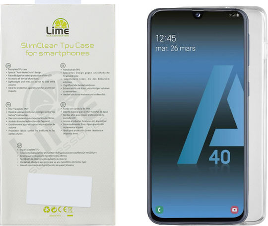 Volte-Tel Back Cover Σιλικόνης Διάφανο (Galaxy A40)