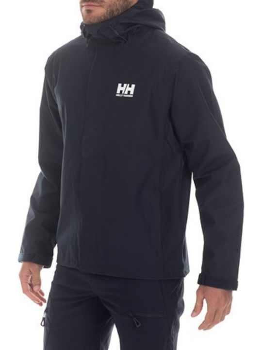 Seven J Jacket Waterproof and Windproof Navy Blue
