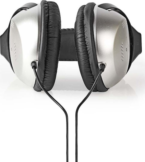 Nedis Wired Over Ear Headphones Black / Silver