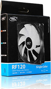 Deepcool RF120 Case Fan 1300rpm 48.9cfm with White Lighting and 3-Pin 4-Pin Molex Connection