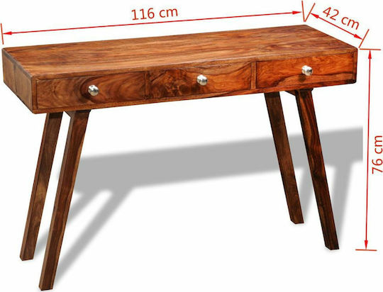 Konsole Sheesham L116xB42xH76cm