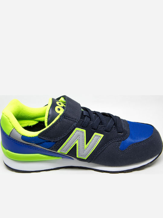 Classic Kids Sports Shoes Running with Hoop & Loop Closure Navy Blue