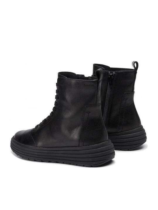 D Phaolae A Leather Women's Ankle Boots Black