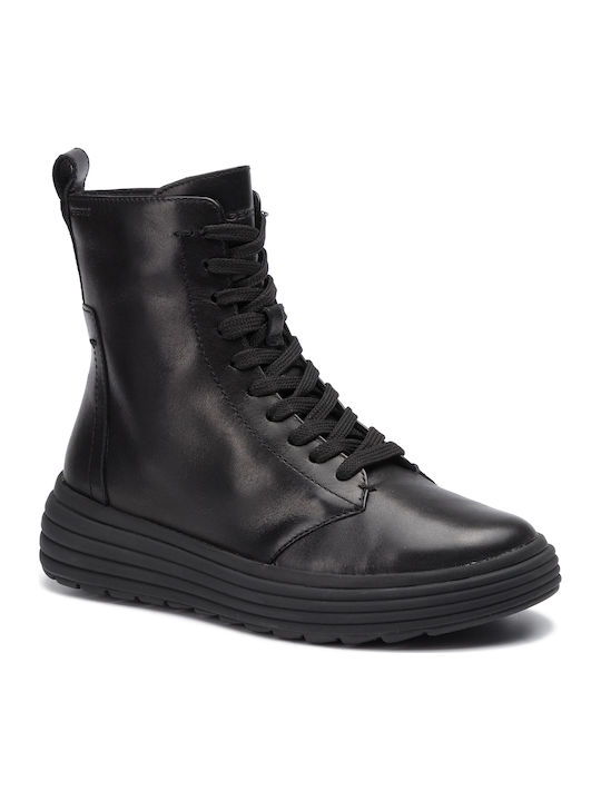D Phaolae A Leather Women's Ankle Boots Black