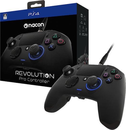 Bigben Interactive Revolution Pro Ενσύρματο Gamepad για PC / PS4 Μαύρο