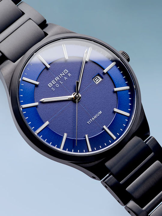 Bering Time Slim Solar Ρολόι Solar με Μεταλλικό Μπρασελέ Bering Time Slim Solar Ρολόι Solar με Μεταλλικό Μπρασελέ