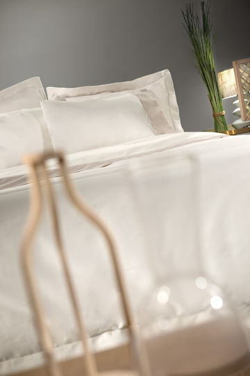 Guy Laroche Комплект Плик за Завивка Кинг Сайз с 2 Калъфки 245x255 Silky Слонова кост