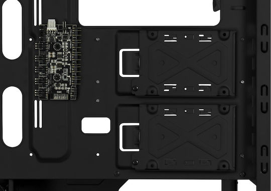 Inter-Tech X-908 Infini2 Gaming Midi Tower Κουτί Υπολογιστή με Πλαϊνό Παράθυρο και RGB Φωτισμό Μαύρο