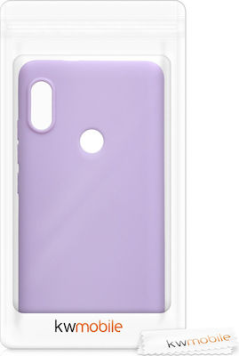 KWmobile Umschlag Rückseite Silikon Lila (Redmi Note 5) 44664.108