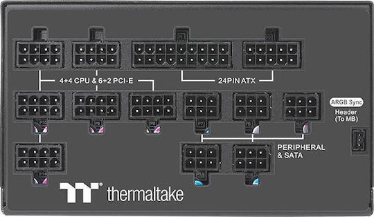 Thermaltake Toughpower PF1 ARGB 1200W Μαύρο Τροφοδοτικό Υπολογιστή Full Modular 80 Plus Platinum