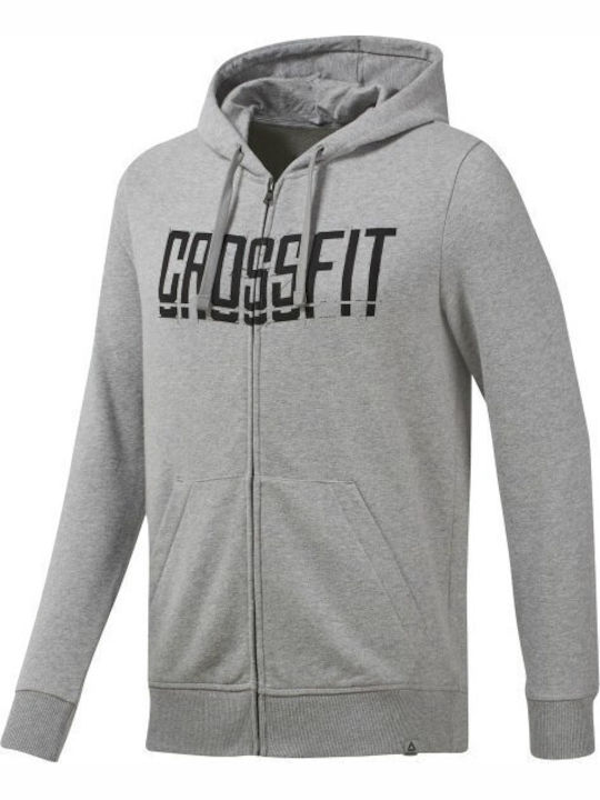 Ζακέτα με Κουκούλα Medium Grey Heather