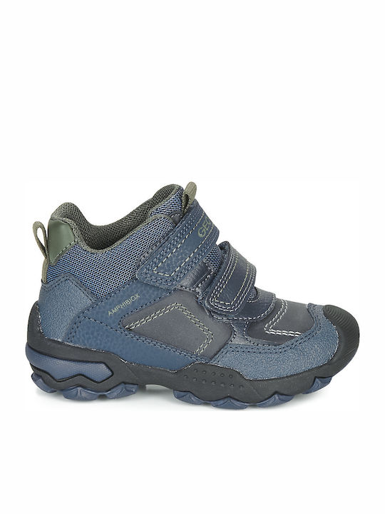 Geox J Buller B ABX cu Velcro Albastru ->