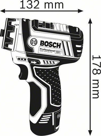 Bosch GSR 12V-15 FC Impact Screwdriver Battery Solo 12V
