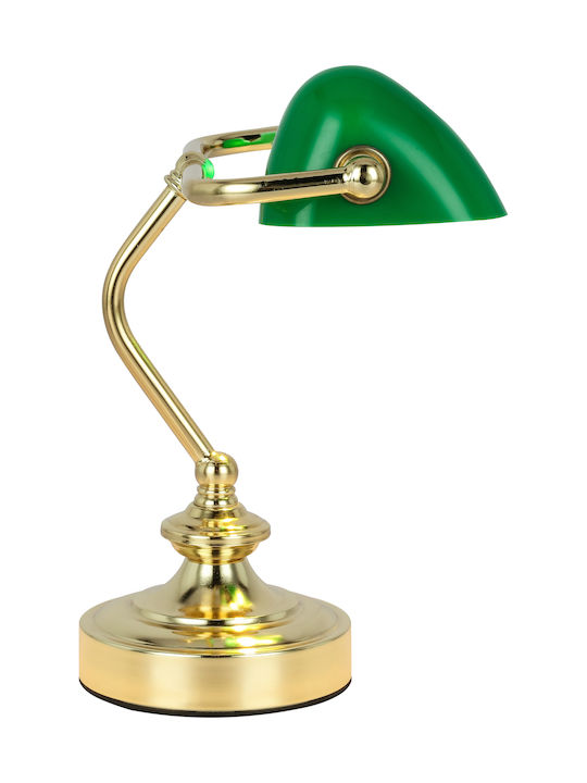 Globo Lighting Office Lamp for Socket E14 in Green Color
