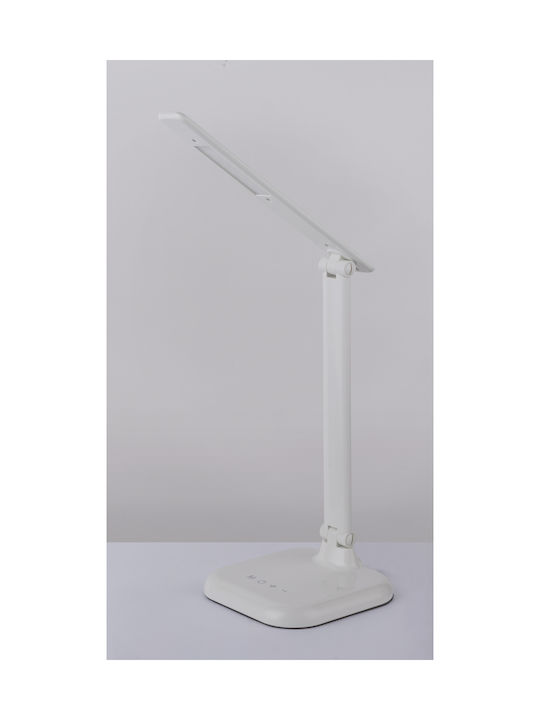 Globo Lighting Davos LED Schreibtischlampe faltbar in Weiß Farbe
