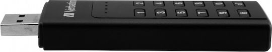 Verbatim Keypad Secure 32GB USB 3.0 Стик Черен