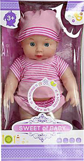 ToyMarkt Μωρό Κούκλα Μωρό με Ρουχαλάκια για 3+ Ετών 38 εκ.