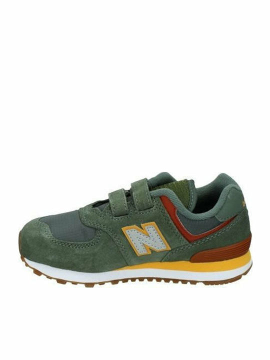 574 Classic Classic Kids Sneakers with Scratch Khaki