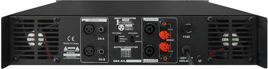 Audio Master DB600 PA Power Amplifier 2 Channels 300W/4Ω 200W/8Ω Black