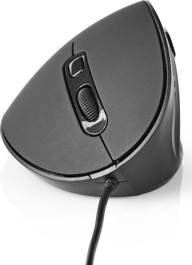 Nedis Wired Ergonomic Vertical Mouse Black