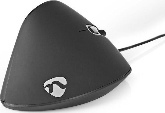 Nedis Wired Ergonomic Vertical Mouse Black