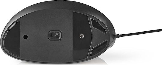 Nedis Wired Ergonomic Vertical Mouse Black