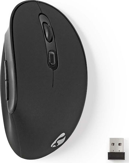 Nedis ERGOMSWS100BK Kabelloses Ergonomisches Vertikales Mäuse Schwarz