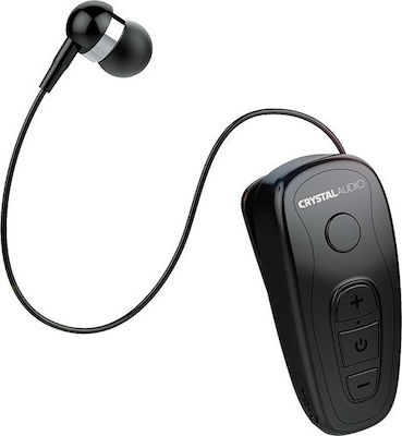 Crystal Audio R1 In-ear Bluetooth Handsfree Ακουστικό Πέτου Μαύρο