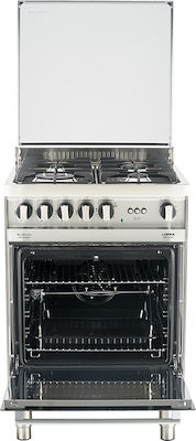 Lofra MS 66 GVG/Ci GN Κουζίνα Φυσικού Αερίου 60lt με Εστίες Φυσικού Αερίου Π60εκ. Inox
