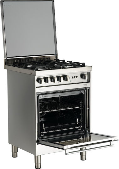Lofra MS 66 GVG/Ci GN Erdgasherd 60Es mit Erdgas-Kochfeldern B60cm. Inox
