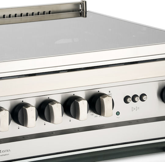 Lofra MS 66 GVG/Ci GN Erdgasherd 60Es mit Erdgas-Kochfeldern B60cm. Inox