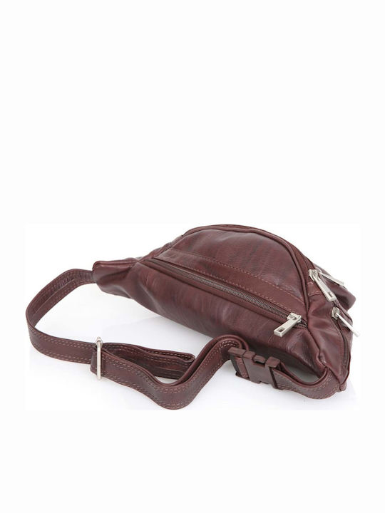 Men's Leather Bum Bag Brown