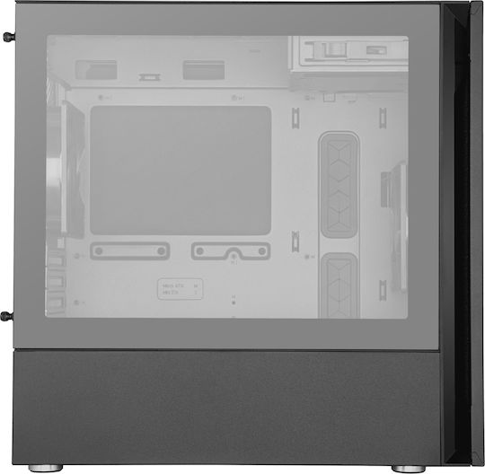 CoolerMaster Silencio S400 TG Gaming Mini Tower Κουτί Υπολογιστή με Πλαϊνό Παράθυρο Μαύρο