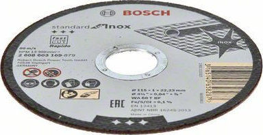 Bosch 2608603169 Cutting Disc Metal 115mm with 60 Teeth 25pcs