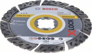 Bosch Diamantscheibe X-Lock Best for Universal Schneidscheibe Baumaterialien 125mm 2608615161