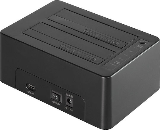 LogiLink Docking Station for 2 Hard Drives SATA 2.5" / 3.5" with Connection USB 3.1 / USB-C (QP0028)