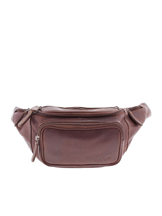 Leather Waist Bag Brown