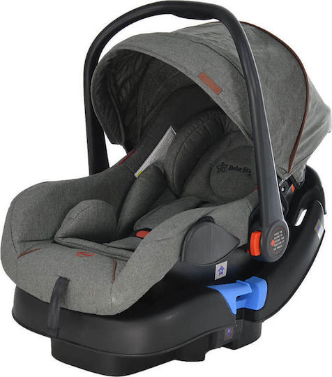 Bebe Stars Malibu Reglabil 3 în 1 Cărucior pentru copii Potrivit pentru Nou-născut Gri 9.5kg