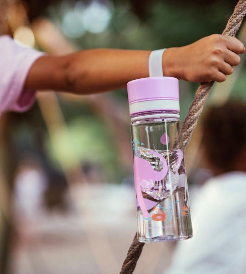Equa Παιδικό Παγούρι Πλαστικό Non Spill Λιλά 400ml