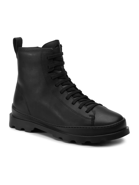 Brutus Leather Black Men's Boots Anatomical