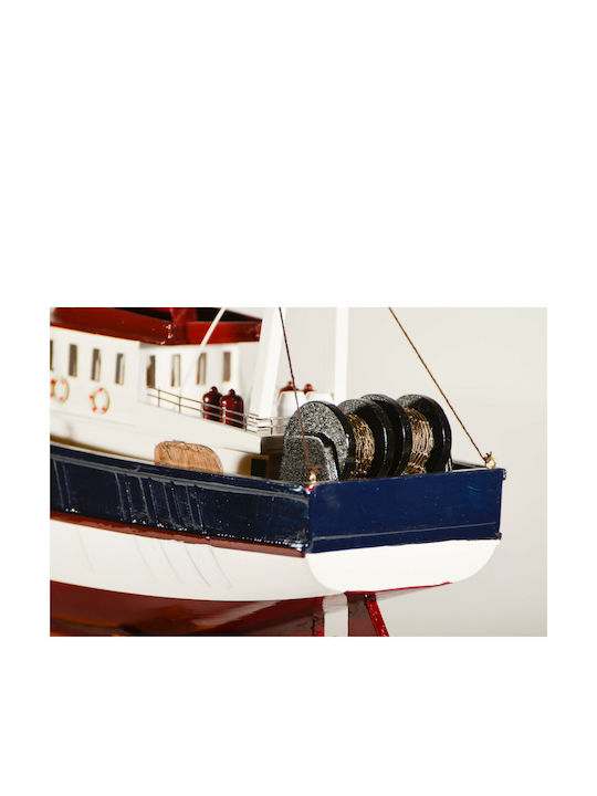 Vintage Christmas Boat Fishboat Wooden 45x37cm 03-020-46B