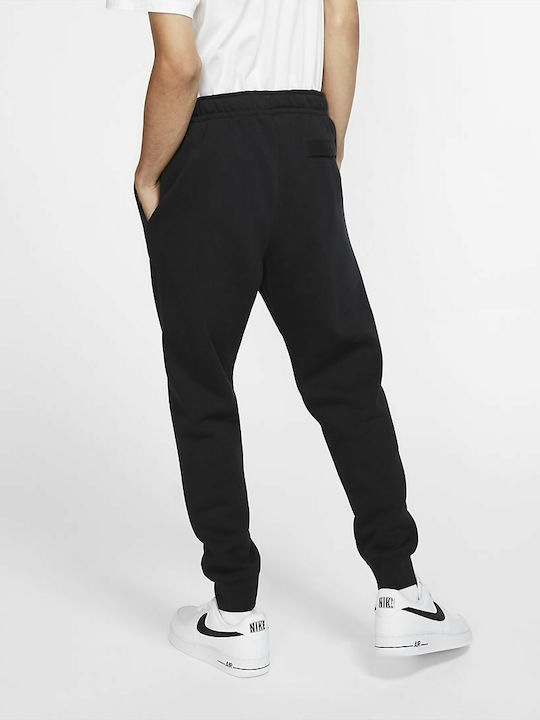Nike Sportswear Club Fleece Παντελόνι Φόρμας με Λάστιχο Μαύρο