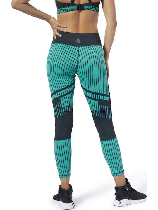 Cardio Lux Bold 7/8 Moto 2.0 Women's Long Training Legging High Waisted Turquoise