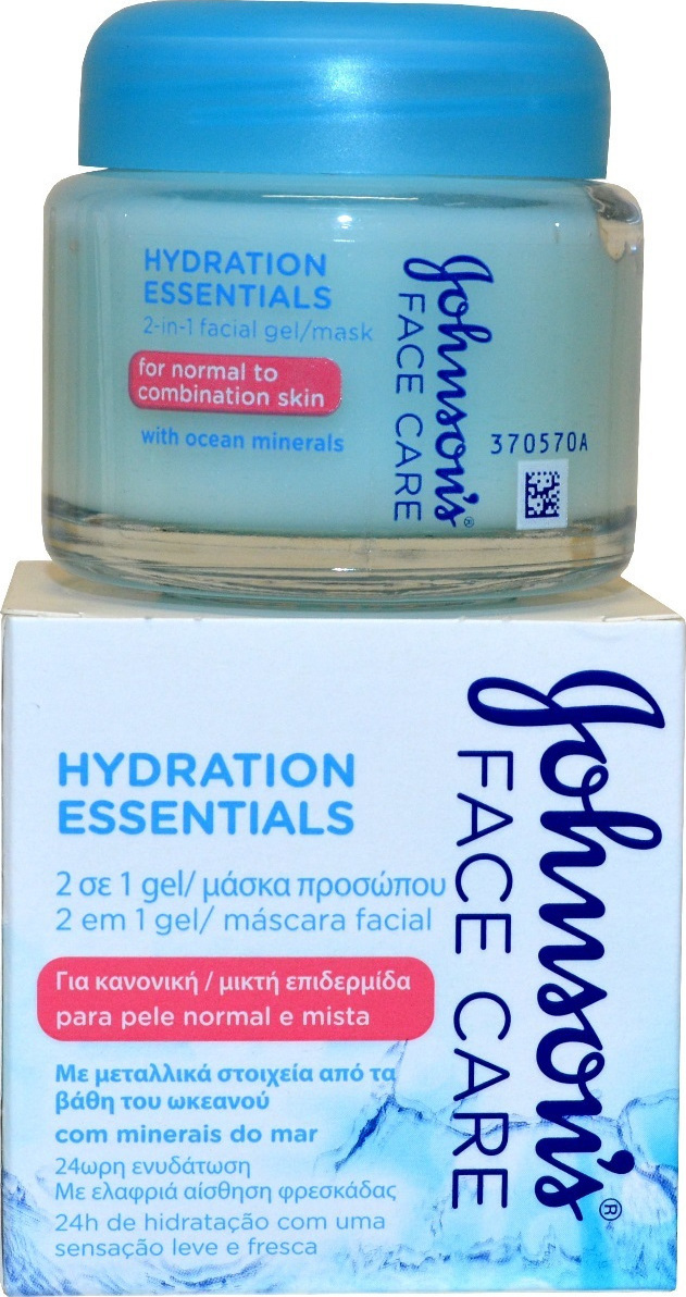 Johnson & Johnson Hydration Essentials 2 in 1 Gel Mask with Ocean